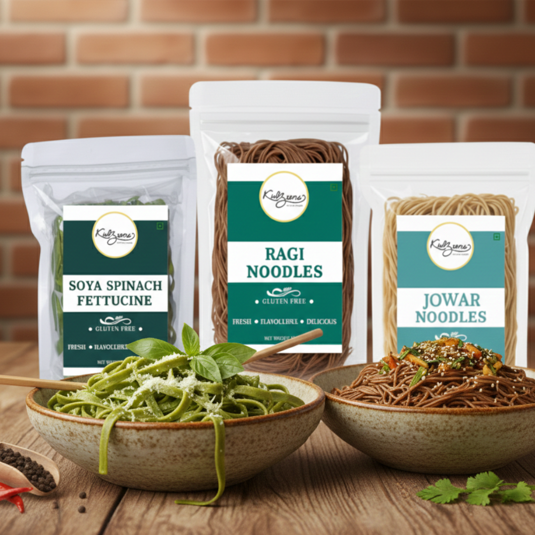 Multi-Millet Noodles Trial Pack (Jowar, Ragi & Soya Spinach)