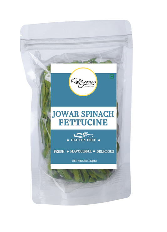 Jowar Spinach Fettuccine