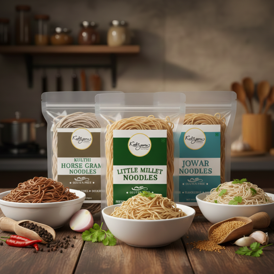 Multi-Millet Noodles Trial Pack (Little Millet, Kulthi & Jowar)