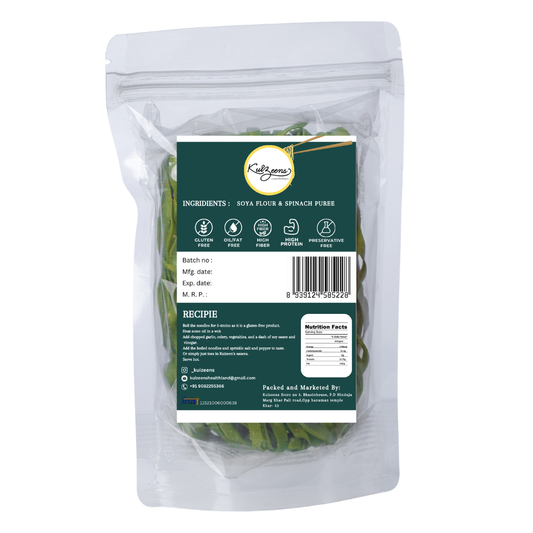 Soya Spinach Fetticcine
