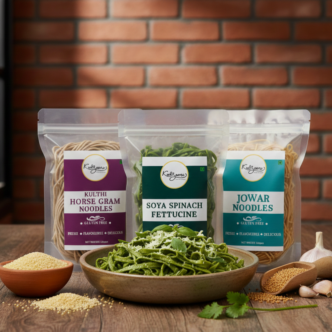 Multi-Millet Noodles Trial Pack (Jowar, Kulthi & Soya Spinach)
