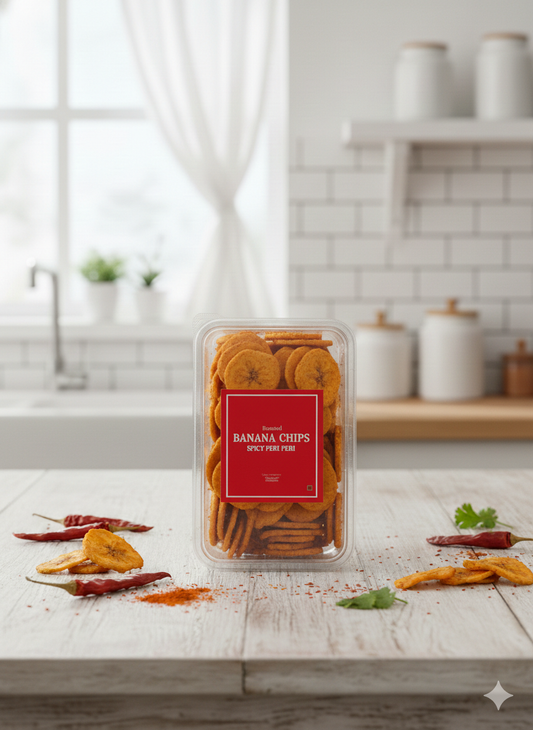 spicy peri peri banana chips