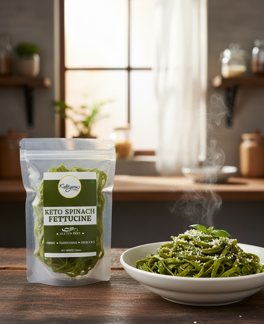 Spinach Keto Fettuccine
