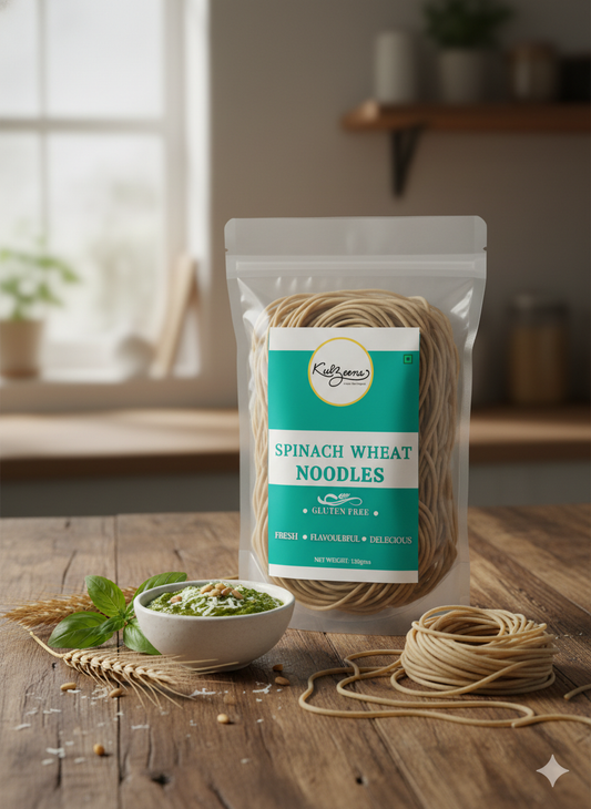Spinach Wheat noodles