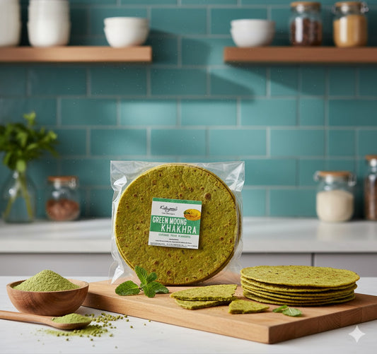 Green Moong Kora Khakhra