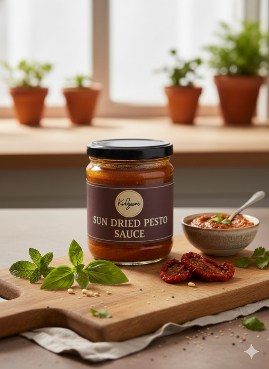 Sun dried pesto sauce